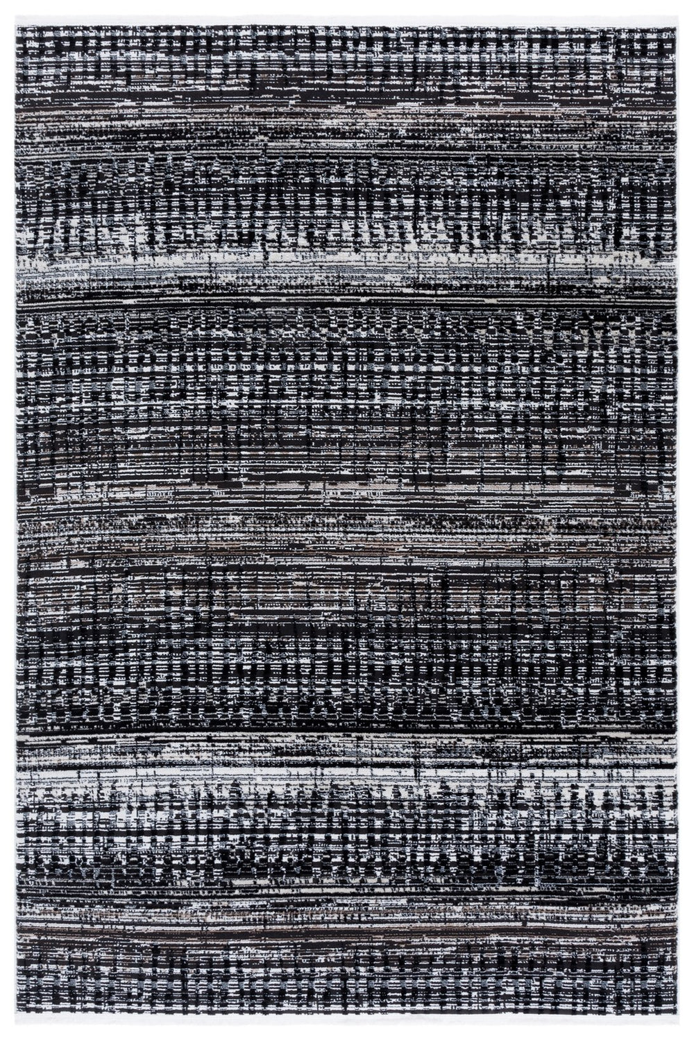 Safavieh Mila Bohemian Style Runner Rug – Artistic Turkish Design For Elegant Home Décor And Warmth Black ,Beige Ivory Polyester Mil234z-5