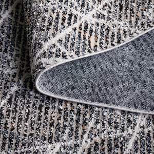 Safavieh Mila Small Rectangle Area Rug – Elegant Power Loomed Design In Chic Ivory And Grey For Any Space Ivory ,Grey Black Polyester Mil236a-8