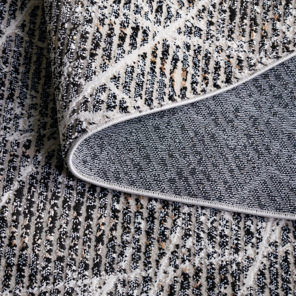 Safavieh Mila Small Rectangle Area Rug – Elegant Power Loomed Design In Chic Ivory And Grey For Any Space Ivory ,Grey Black Polyester Mil236a-8