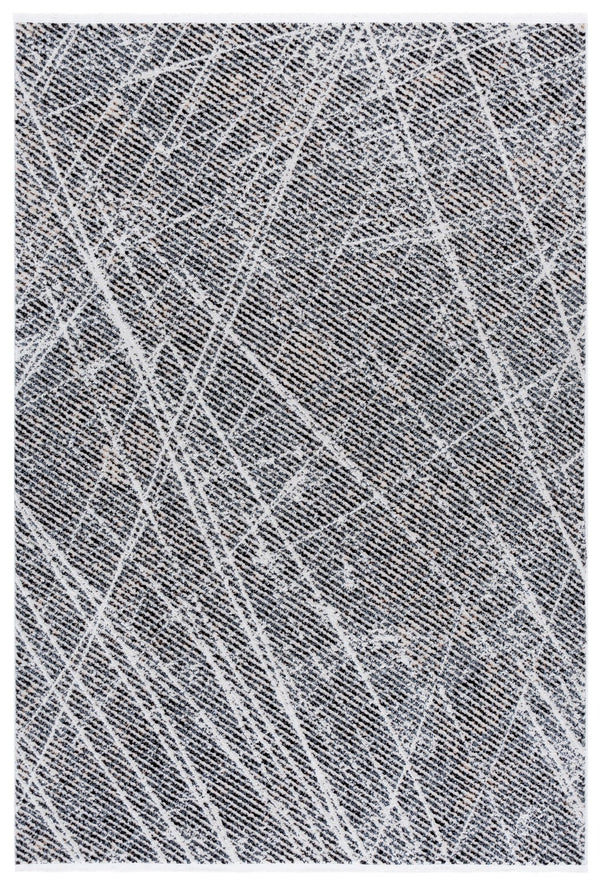 Safavieh Mila Elegant Area Rug In Ivory And Grey For Modern Spaces - Perfect For Hallways And Accent Decor Ivory ,Grey Black Polyester Mil236a-5