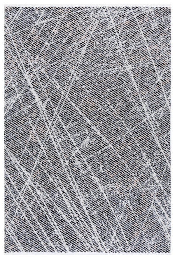 Safavieh Mila Small Rectangle Area Rug – Elegant Power Loomed Design In Chic Ivory And Grey For Any Space Ivory ,Grey Black Polyester Mil236a-8