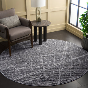 Safavieh Mila Elegant Area Rug In Ivory And Grey For Modern Spaces - Perfect For Hallways And Accent Decor Ivory ,Grey Black Polyester Mil236a-7r
