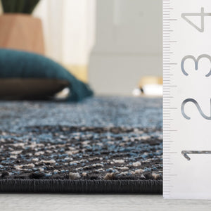 Safavieh Mila Elegant Area Rug In Ivory And Grey For Modern Spaces - Perfect For Hallways And Accent Decor Dark Blue ,Black Polyester Mil236l-5
