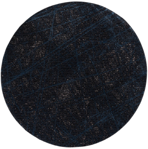 Safavieh Mila Elegant Area Rug In Ivory And Grey For Modern Spaces - Perfect For Hallways And Accent Decor Dark Blue ,Black Polyester Mil236l-7r