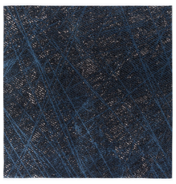 Safavieh Mila Small Rectangle Area Rug – Elegant Power Loomed Design In Chic Ivory And Grey For Any Space Dark Blue ,Black Polyester Mil236l-8