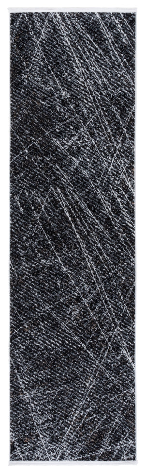 Safavieh Mila Modern Square Rug 6'7" X 6'7" Black & Beige Ivory – Low-Profile 5/8" Pile, Durable Power-Loomed Design MIL236Z-7SQ