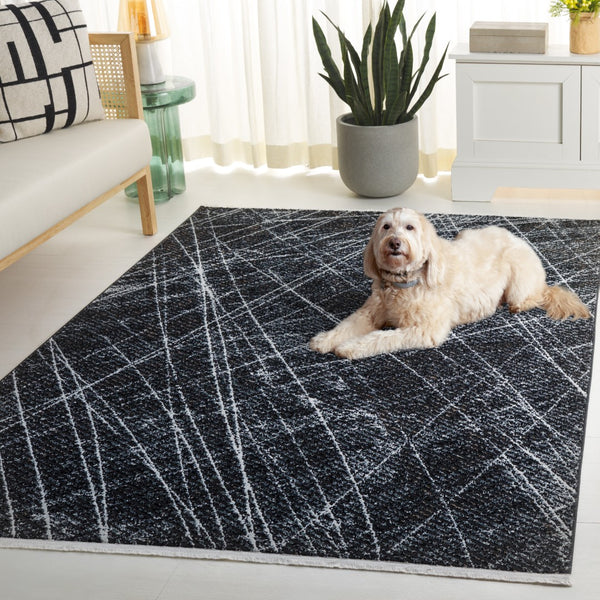 Safavieh Mila Small Rectangle Area Rug – Elegant Power Loomed Design In Chic Ivory And Grey For Any Space Black ,Beige Ivory Polyester Mil236z-8