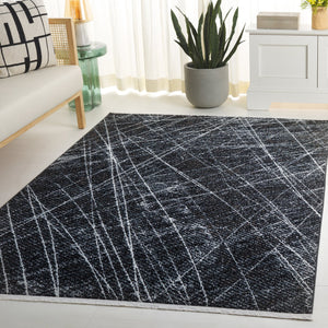 Safavieh Mila Elegant Area Rug In Ivory And Grey For Modern Spaces - Perfect For Hallways And Accent Decor Black ,Beige Ivory Polyester Mil236z-5