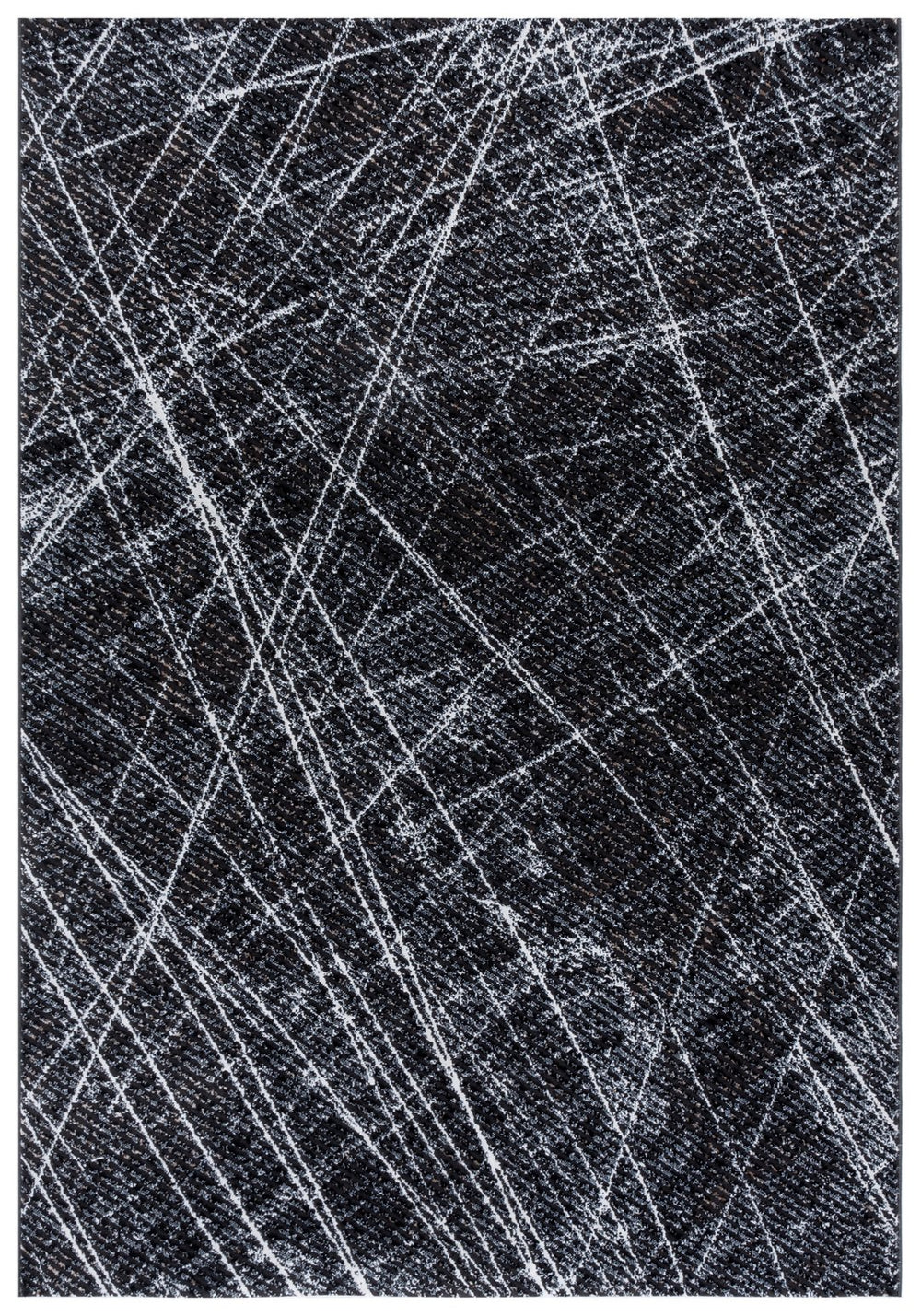 Safavieh Mila Elegant Area Rug In Ivory And Grey For Modern Spaces - Perfect For Hallways And Accent Decor Black ,Beige Ivory Polyester Mil236z-5