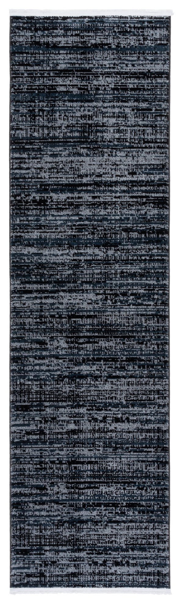 Safavieh Mila Elegant Runner Rug In Deep Blue And Modern Black - Sophisticated Accent For Any Hallway Dark Blue ,Black Polyester Mil238l-28
