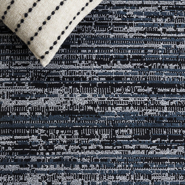 Safavieh Mila Elegant Area Rug In Rich Dark Blue And Black Tones, Perfect For Modern Decor Enhancement Dark Blue ,Black Polyester Mil238l-4