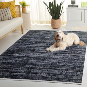 Safavieh Mila Elegant Runner Rug In Deep Blue And Modern Black - Sophisticated Accent For Any Hallway Dark Blue ,Black Polyester Mil238l-5