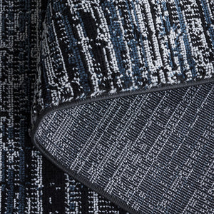 Safavieh Mila Elegant Area Rug In Rich Dark Blue And Black Tones, Perfect For Modern Decor Enhancement Dark Blue ,Black Polyester Mil238l-4