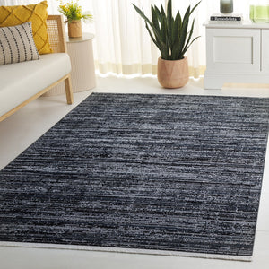 Safavieh Mila Elegant Area Rug In Rich Dark Blue And Black Tones, Perfect For Modern Decor Enhancement Dark Blue ,Black Polyester Mil238l-4