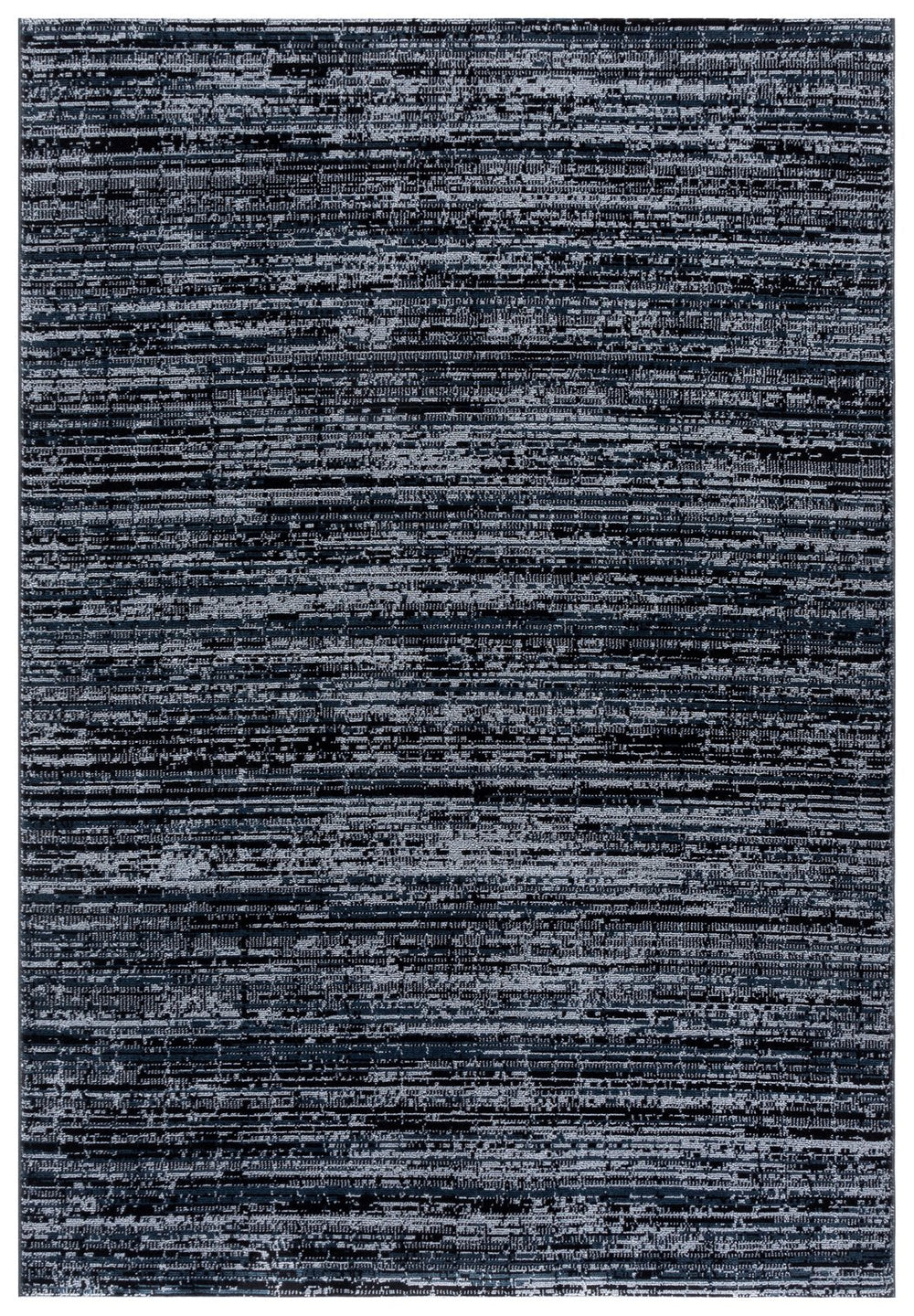 Safavieh Mila Elegant Runner Rug In Deep Blue And Modern Black - Sophisticated Accent For Any Hallway Black ,Ivory Polyester Mil238z-28
