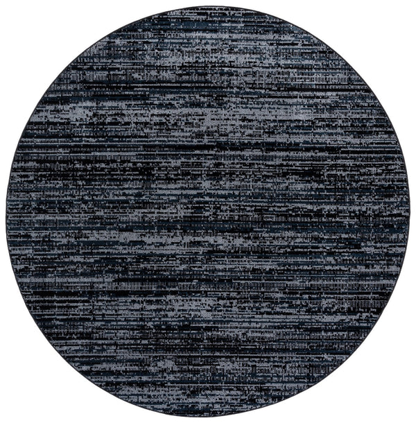 Safavieh Mila Elegant Runner Rug In Deep Blue And Modern Black - Sophisticated Accent For Any Hallway Dark Blue ,Black Polyester Mil238l-7r