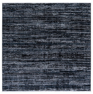 Safavieh Mila Elegant Runner Rug In Deep Blue And Modern Black - Sophisticated Accent For Any Hallway Dark Blue ,Black Polyester Mil238l-7sq