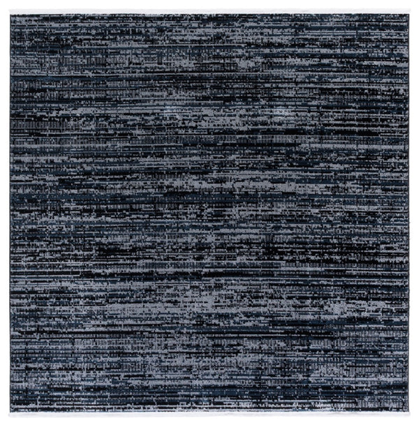 Safavieh Mila Elegant Area Rug In Rich Dark Blue And Black Tones, Perfect For Modern Decor Enhancement Dark Blue ,Black Polyester Mil238l-4