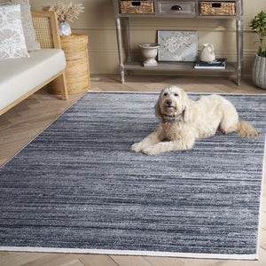 Safavieh Mila Modern Area Rug - Elegant Blue And Ivory Design For Sophisticated Living Spaces At Home Blue ,Ivory Polyester Mil238m-4