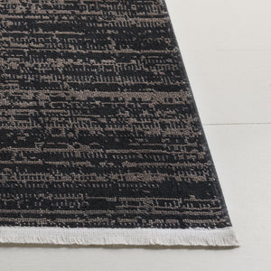 Safavieh Mila Elegant Runner Rug In Deep Blue And Modern Black - Sophisticated Accent For Any Hallway Brown ,Black Polyester Mil238s-5