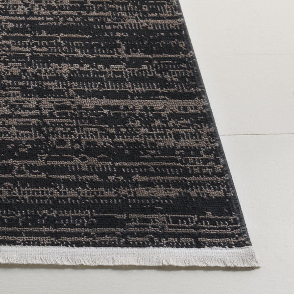 Safavieh Mila Elegant Runner Rug In Deep Blue And Modern Black - Sophisticated Accent For Any Hallway Brown ,Black Polyester Mil238s-5