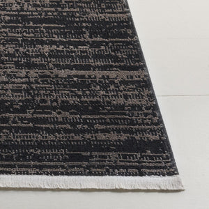 Safavieh Mila Elegant Area Rug In Rich Dark Blue And Black Tones, Perfect For Modern Decor Enhancement Brown ,Black Polyester Mil238s-9