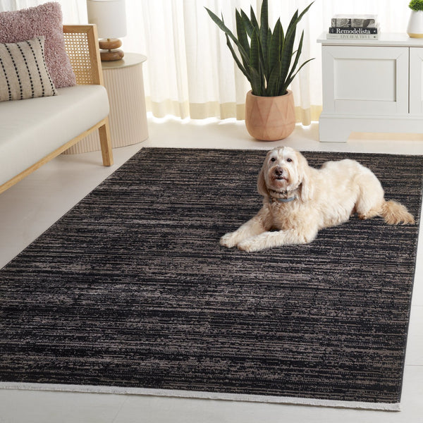 Safavieh Mila Elegant Runner Rug In Deep Blue And Modern Black - Sophisticated Accent For Any Hallway Brown ,Black Polyester Mil238s-5