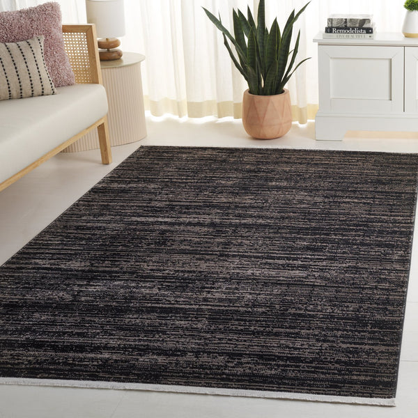 Safavieh Mila Elegant Runner Rug In Deep Blue And Modern Black - Sophisticated Accent For Any Hallway Brown ,Black Polyester Mil238s-5