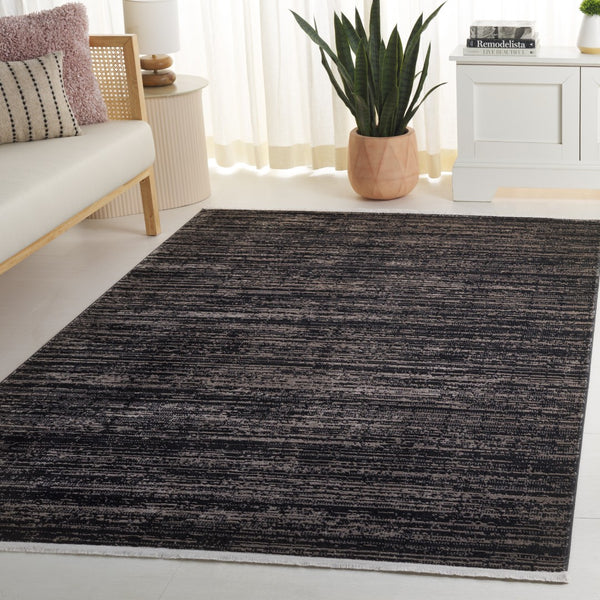 Safavieh Mila Elegant Area Rug In Rich Dark Blue And Black Tones, Perfect For Modern Decor Enhancement Brown ,Black Polyester Mil238s-9