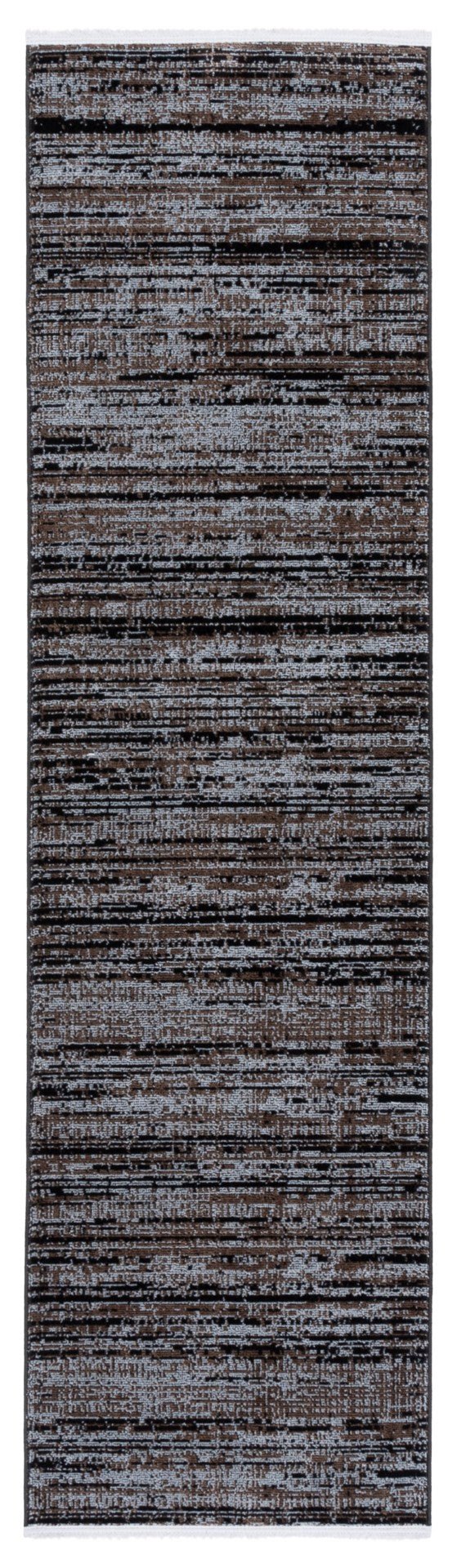 Safavieh Mila Elegant Area Rug In Rich Dark Blue And Black Tones, Perfect For Modern Decor Enhancement Brown ,Ivory Black Polyester Mil238t-4