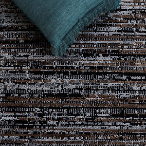 Safavieh Mila Elegant Area Rug In Rich Dark Blue And Black Tones, Perfect For Modern Decor Enhancement Brown ,Ivory Black Polyester Mil238t-4