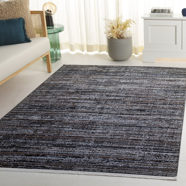 Safavieh Mila Elegant Runner Rug In Deep Blue And Modern Black - Sophisticated Accent For Any Hallway Brown ,Ivory Black Polyester Mil238t-5
