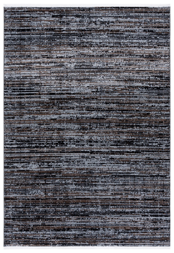 Safavieh Mila Elegant Area Rug In Rich Dark Blue And Black Tones, Perfect For Modern Decor Enhancement Brown ,Ivory Black Polyester Mil238t-4
