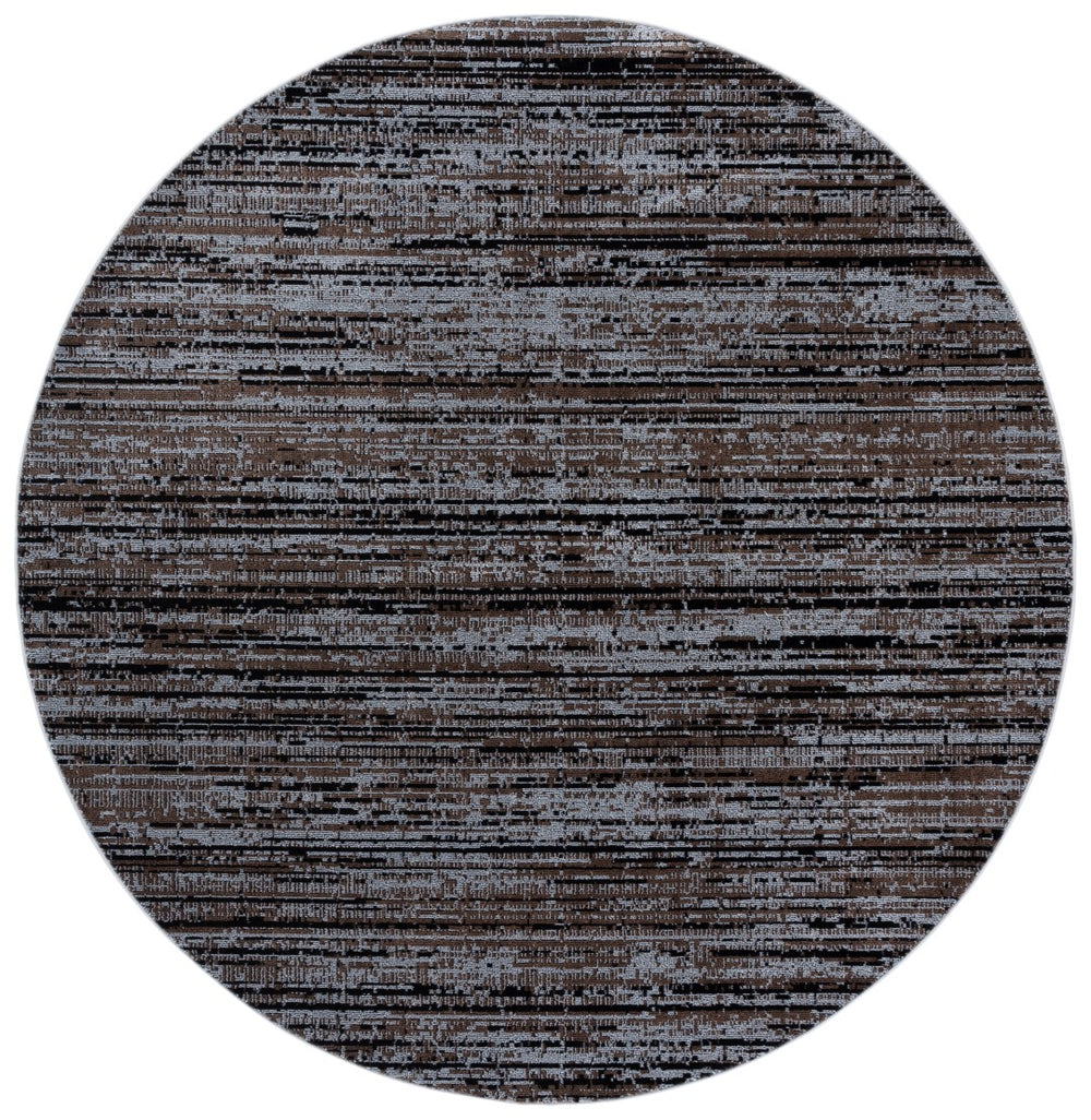 Safavieh Mila Elegant Area Rug In Rich Dark Blue And Black Tones, Perfect For Modern Decor Enhancement Brown ,Ivory Black Polyester Mil238t-4