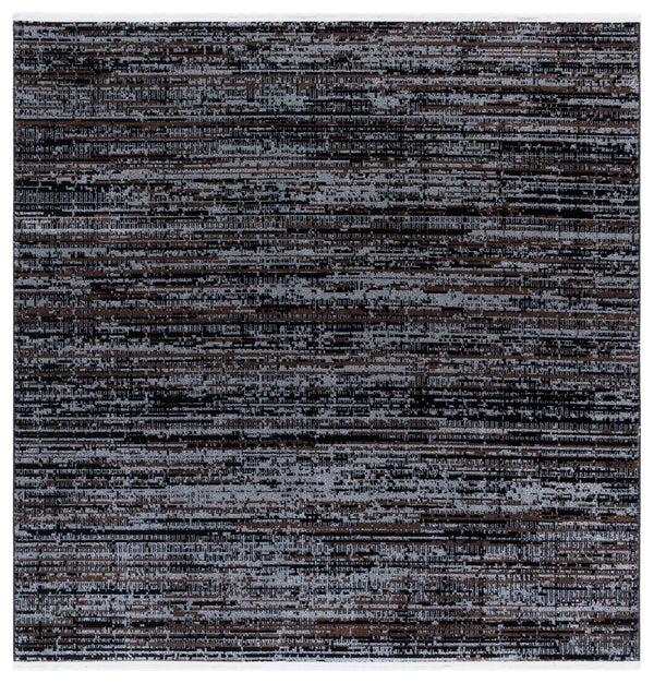 Safavieh Mila Elegant Runner Rug In Deep Blue And Modern Black - Sophisticated Accent For Any Hallway Brown ,Ivory Black Polyester Mil238t-7sq