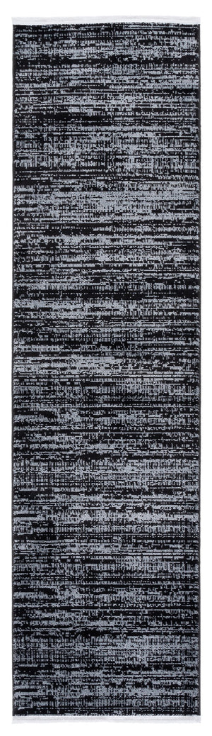 Safavieh Mila Elegant Runner Rug In Deep Blue And Modern Black - Sophisticated Accent For Any Hallway Black ,Ivory Polyester Mil238z-28