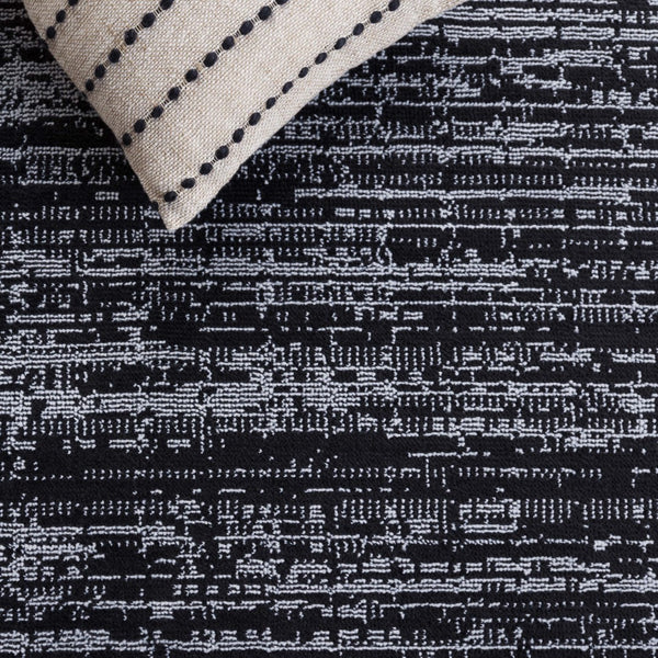 Safavieh Mila Elegant Area Rug In Rich Dark Blue And Black Tones, Perfect For Modern Decor Enhancement Black ,Ivory Polyester Mil238z-4