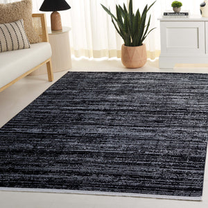 Safavieh Mila Elegant Runner Rug In Deep Blue And Modern Black - Sophisticated Accent For Any Hallway Black ,Ivory Polyester Mil238z-5
