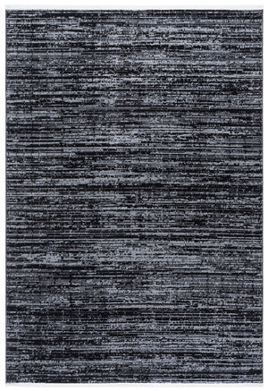 Safavieh Mila Elegant Runner Rug In Deep Blue And Modern Black - Sophisticated Accent For Any Hallway Black ,Ivory Polyester Mil238z-5