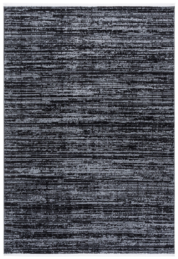 Safavieh Mila Elegant Area Rug In Rich Dark Blue And Black Tones, Perfect For Modern Decor Enhancement Black ,Ivory Polyester Mil238z-4