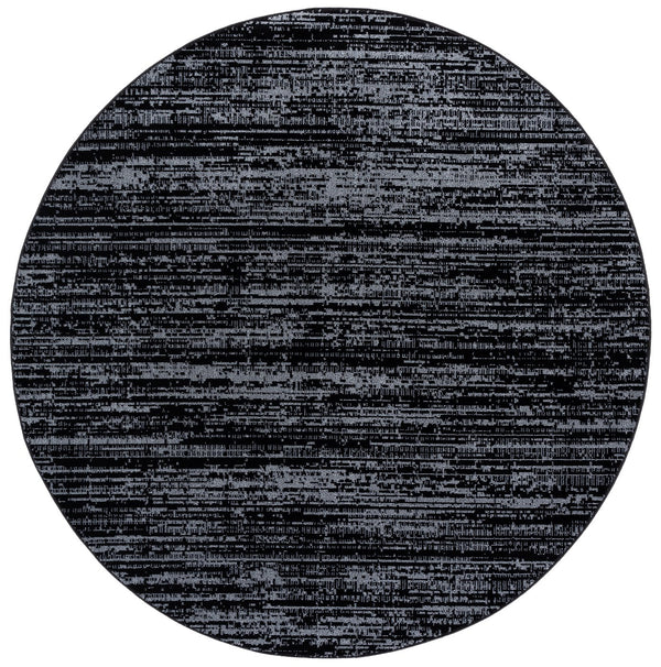 Safavieh Mila Elegant Runner Rug In Deep Blue And Modern Black - Sophisticated Accent For Any Hallway Black ,Ivory Polyester Mil238z-7r