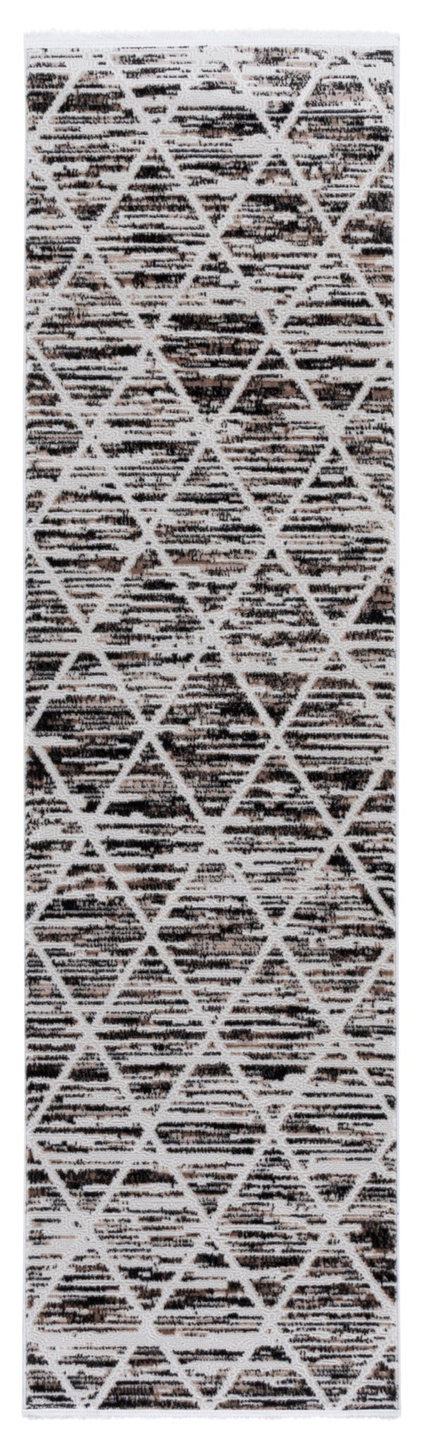 Safavieh Mila Scandinavian Style Runner Rug - Minimalist Elegance In Ivory And Black For Modern Spaces Ivory ,Black Polyester Mil240a-28