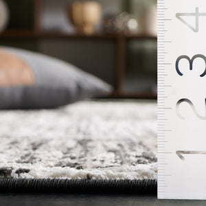 Safavieh Mila Scandinavian Area Rug - Elegant Ivory And Black Design For Cozy Living Spaces And Decor Ivory ,Black Polyester Mil240a-4