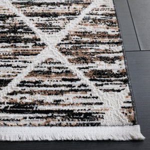 Safavieh Mila Scandinavian Area Rug - Elegant Ivory And Black Design For Cozy Living Spaces And Decor Ivory ,Black Polyester Mil240a-4