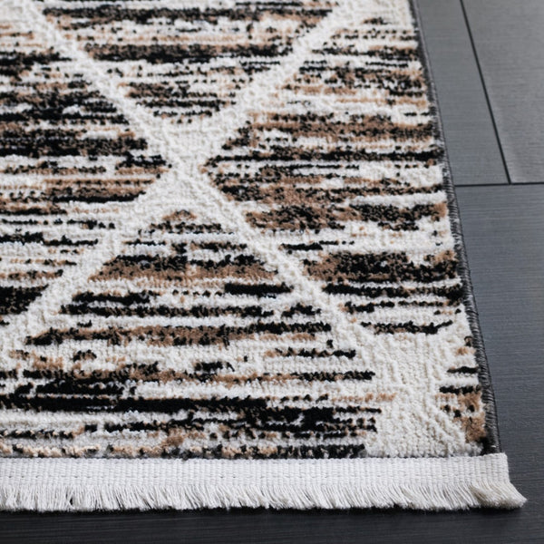 Safavieh Mila Scandinavian Area Rug - Elegant Ivory And Black Design For Cozy Living Spaces And Decor Ivory ,Black Polyester Mil240a-4