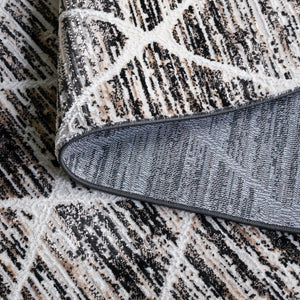 Safavieh Mila Scandinavian Area Rug - Elegant Ivory And Black Design For Cozy Living Spaces And Decor Ivory ,Black Polyester Mil240a-4