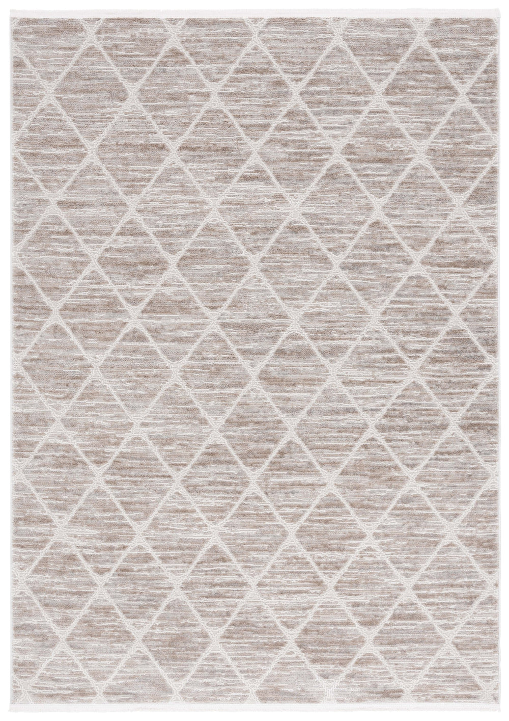 Safavieh Mila Modern Turkish Area Rug - Elegant Geometric Design, Plush Texture, Eco-friendly Luxury Decor Beige ,Ivory Polyester Mil240b-5