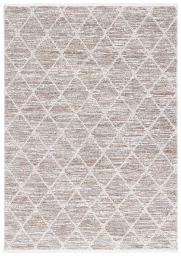 Safavieh Mila Modern Turkish Area Rug - Elegant Geometric Design, Plush Texture, Eco-friendly Luxury Decor Beige ,Ivory Polyester Mil240b-5