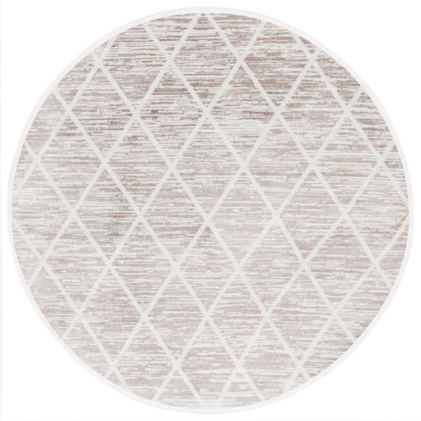 Safavieh Mila Modern Turkish Area Rug - Elegant Geometric Design, Plush Texture, Eco-friendly Luxury Decor Beige ,Ivory Polyester Mil240b-5