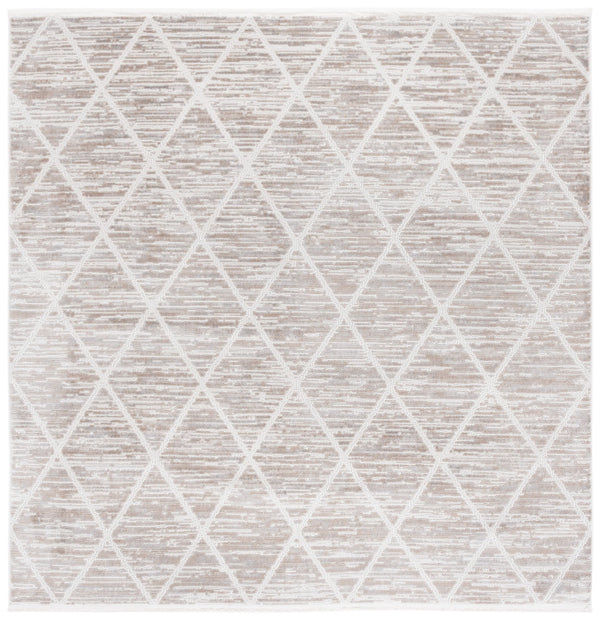 Safavieh Mila Modern Turkish Area Rug - Elegant Geometric Design, Plush Texture, Eco-friendly Luxury Decor Beige ,Ivory Polyester Mil240b-5